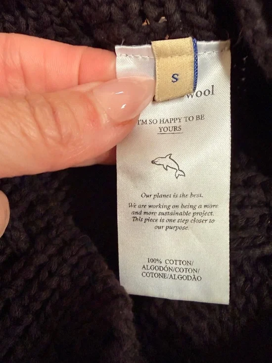 PALOMA WOOL Rare Black Drawstring Cotton Knit Pants Size Small - Picture 5 of 8